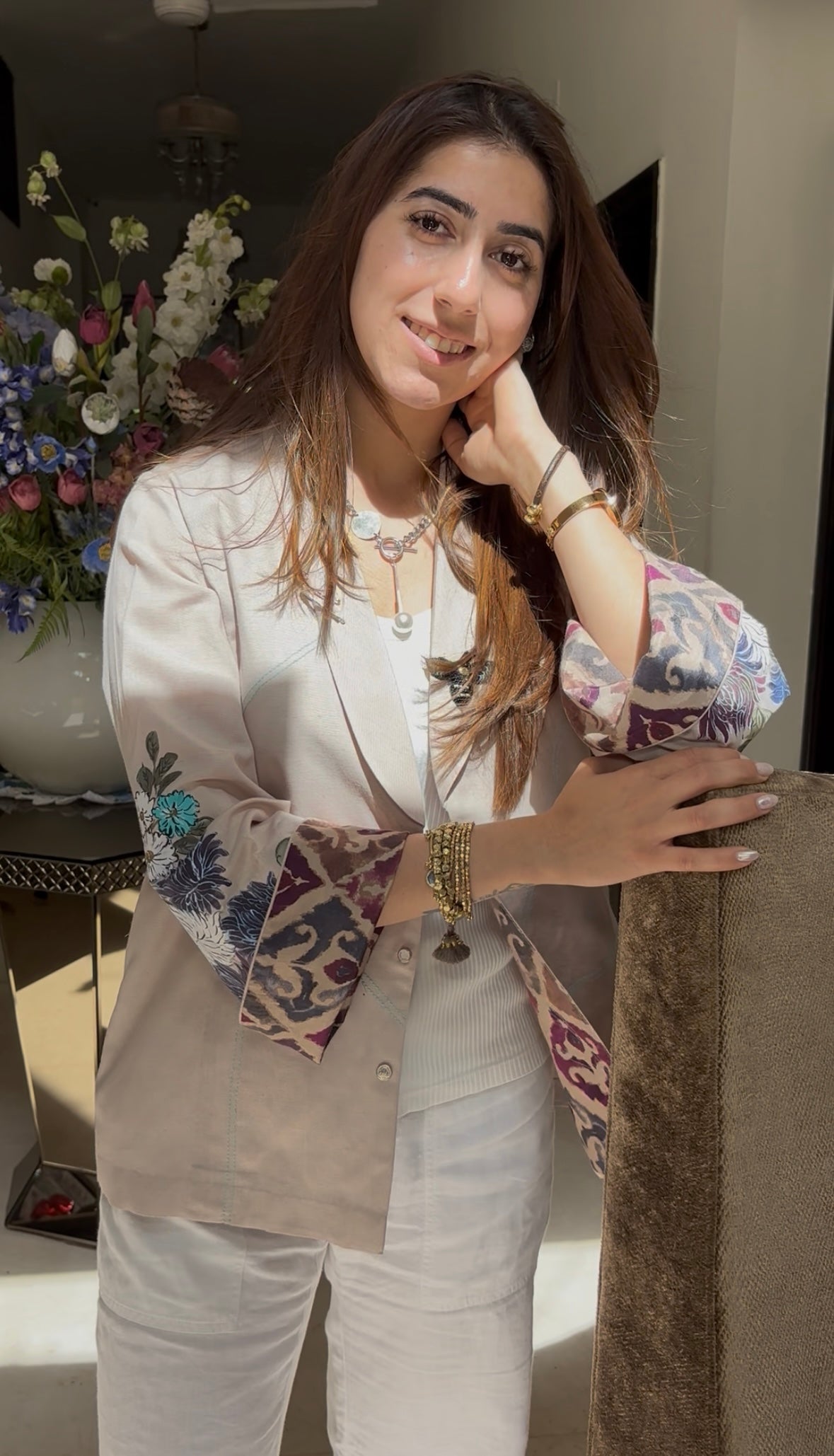 Nevara Linen Jacket